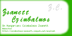 zsanett czimbalmos business card